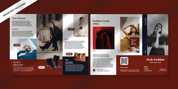 Fashion Trifold Brochure Template