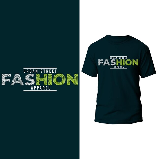 Fashion urban street typography design mock up t shirt graphic