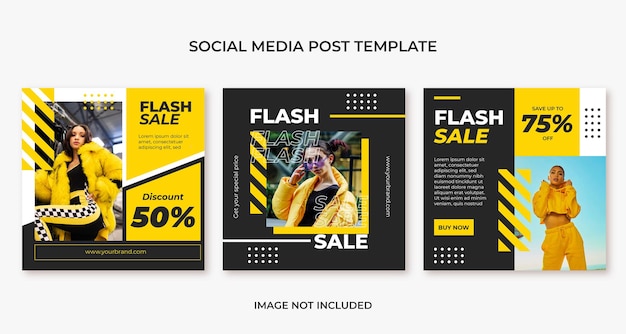 Fashion urban streetwear social media post template