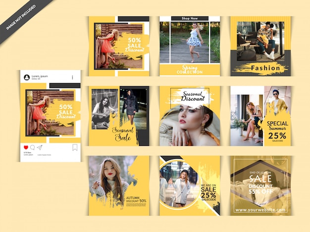 fashion web banner for social media