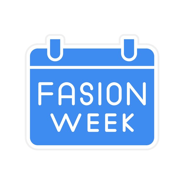 Vector fashion week icoon vector afbeelding kan worden gebruikt voor modellenbureau