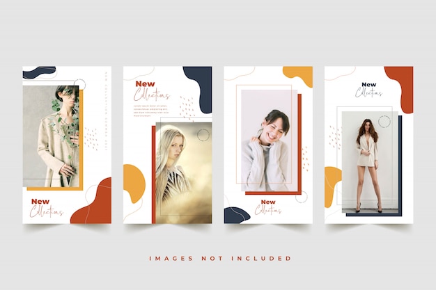 Fashion woman social media template  