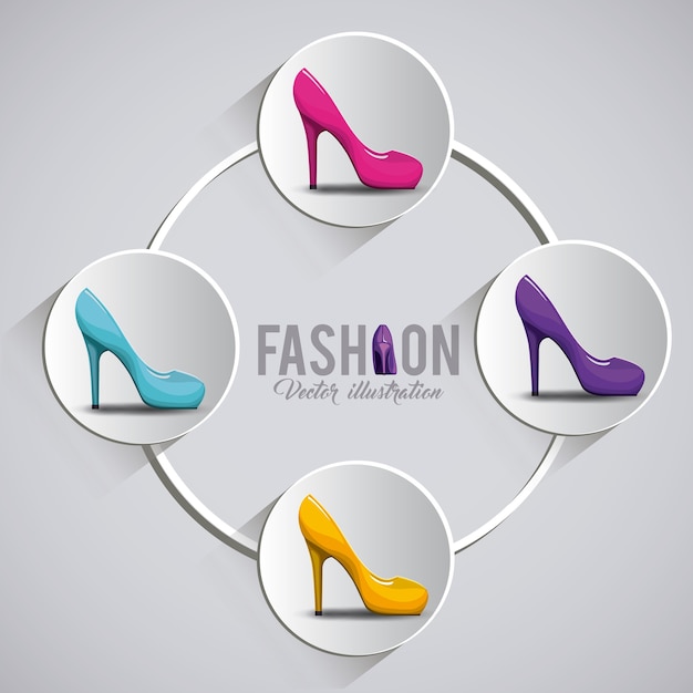 fashion women's shoes design 