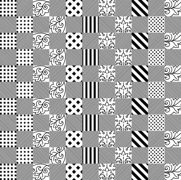 Vector fashionable back square pattern