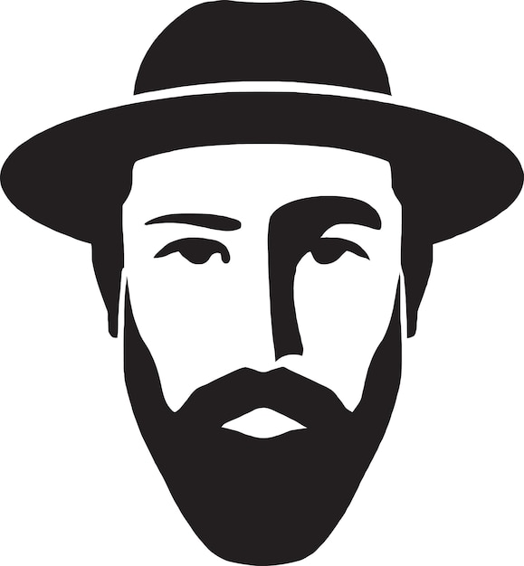 Fashionable Man Face Vector Art for Fashion Brands