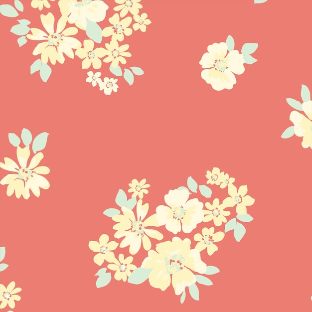 Fashionable pattern in small flowers. Floral background for textiles. Liberty style.