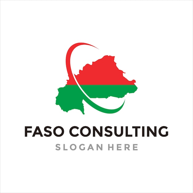 faso consulting group business logo design vector