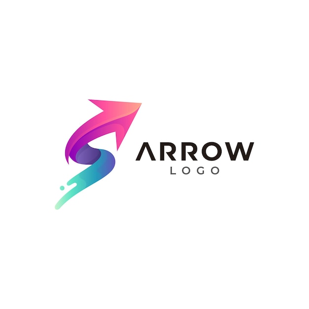 Fast arrow logo template