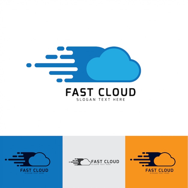 Fast cloud icon vector