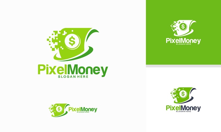 Vector fast coin logo designs concept vector, fast cash logo template, money logo designs