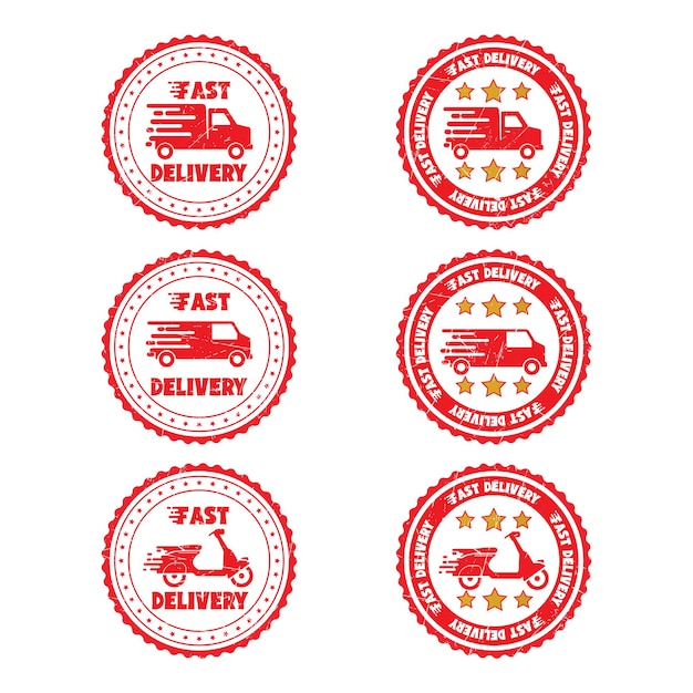 Fast delivery grunge stamp design