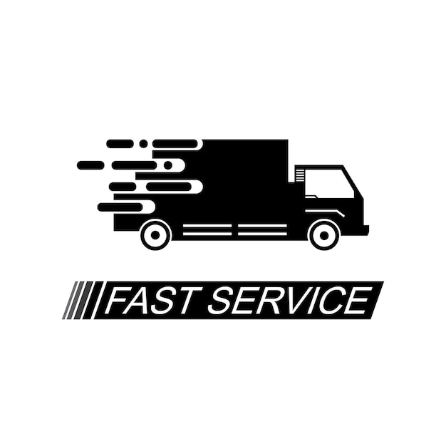 Fast delivery logo design icon