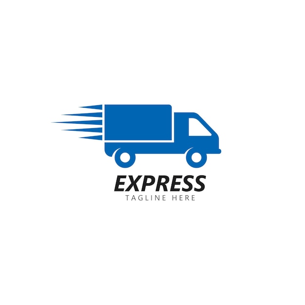 Fast delivery logo vector icon illustration