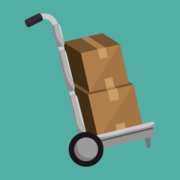 Vector fast delivery service icon