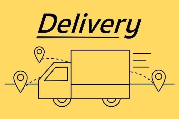 Fast delivery Shipping and cargo Icon and symbol Vector illustration