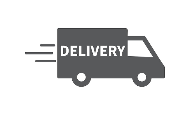 ベクトル 迅速な配送トラック 迅速な発送 オンライン注文追跡 ウェブサイトとモバイルアプリのデザイン