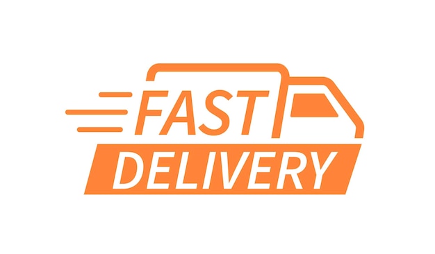 Fast delivery truck icon set Fast shipping Design for website and mobile apps Online shopping