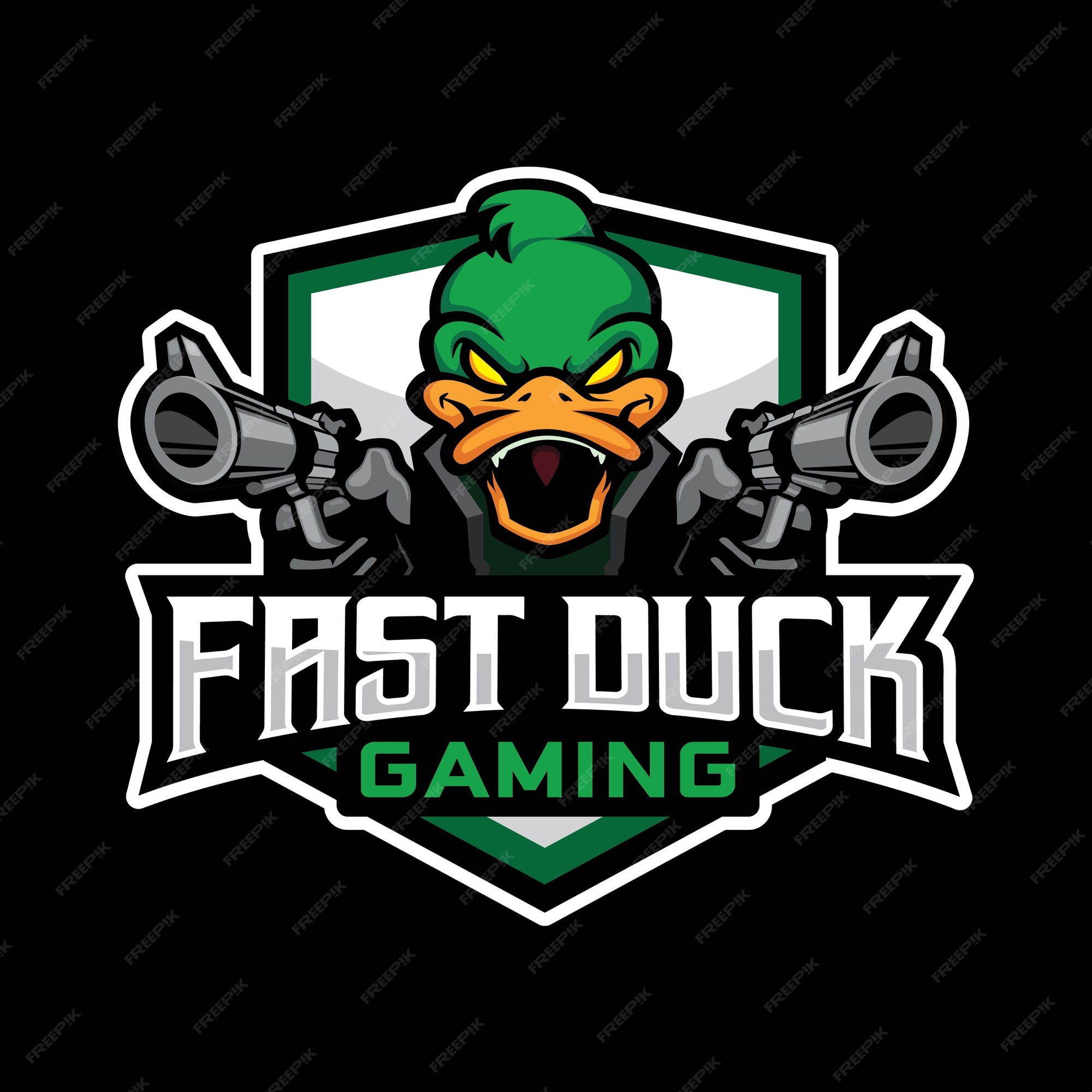 Premium Vector | Fast duck gaming logo design