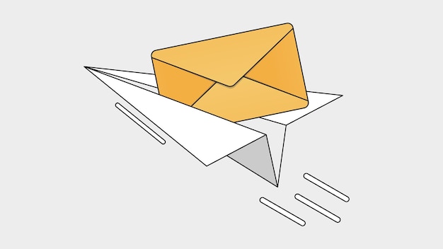 fast email delivery concept illustration