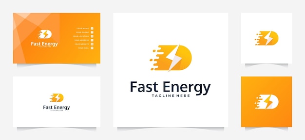 高速エネルギーのロゴと名刺