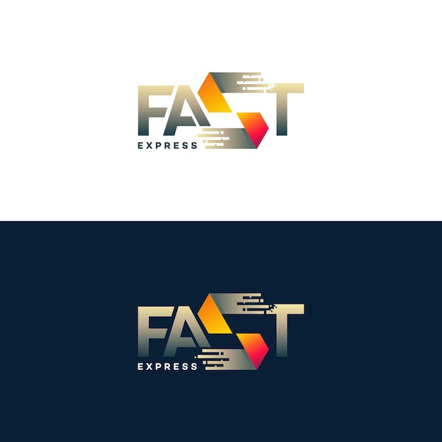 Fast Express 로고 디자인 벡터, Modern Express 로고 템플릿