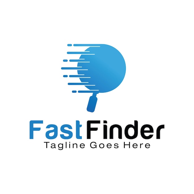 Fast Finder logo design template