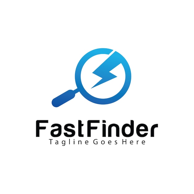 Шаблон дизайна логотипа Fast Finder