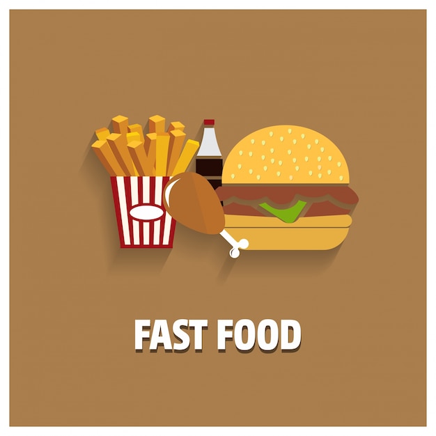 Fast food background design