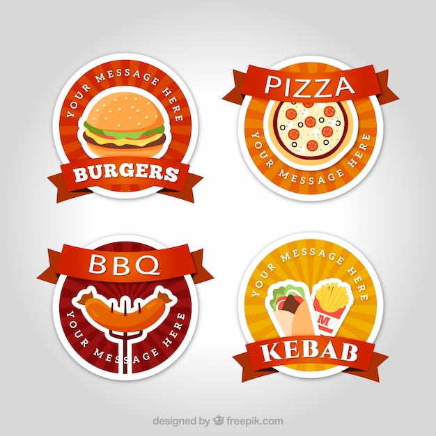 Fast food badges