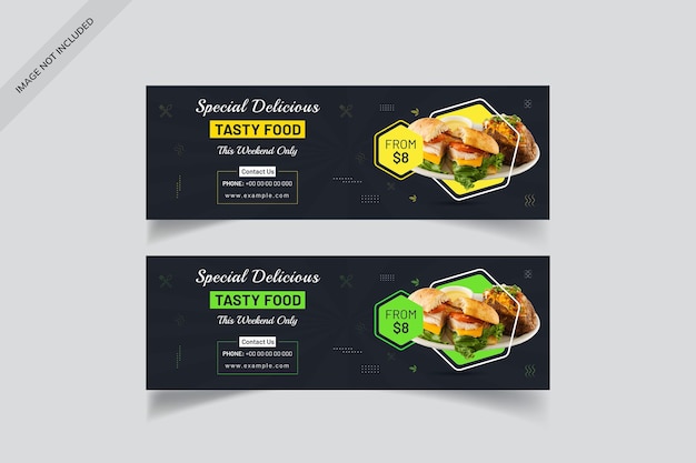 Fast Food Banners Sliders Sjablonen