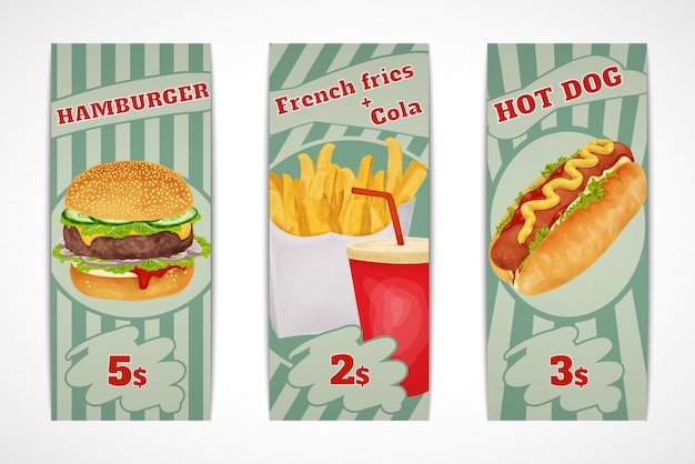 Fast food banners