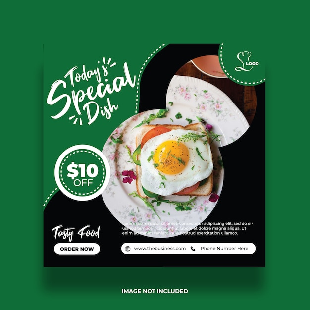 Fast food colorful Social Media Banner Template Collection