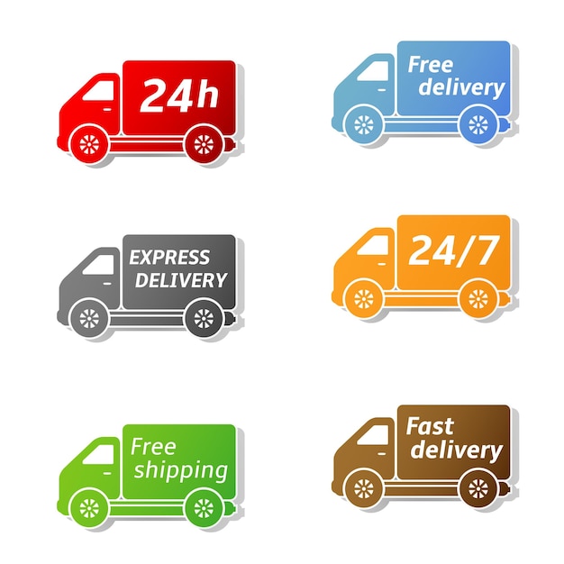 Fast food delivery car stickers