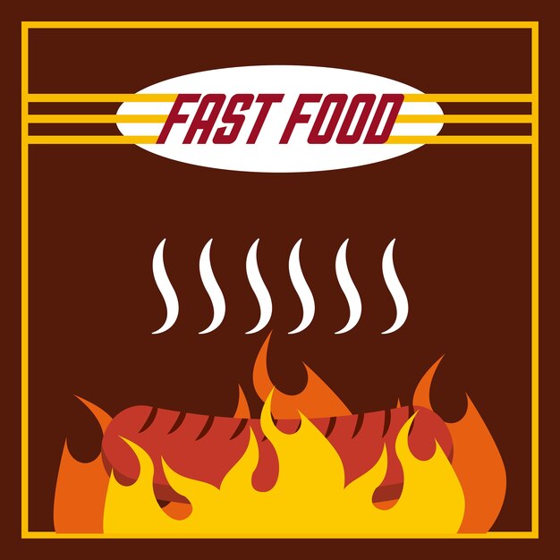 Vector fast food design