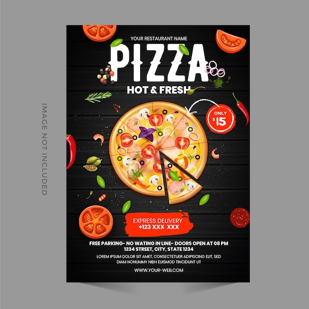 fast food flyer design