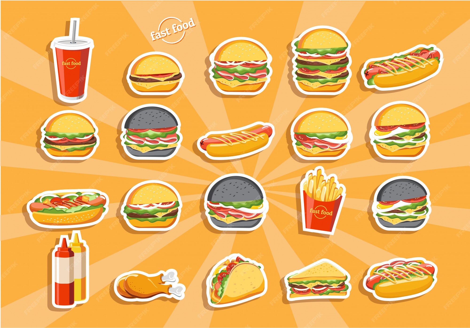 Hamburger food label