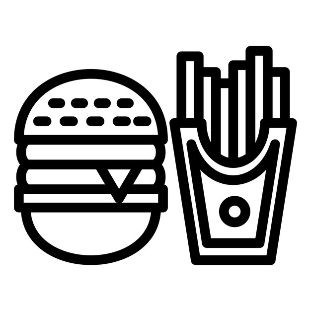 Fast Food Icon Style