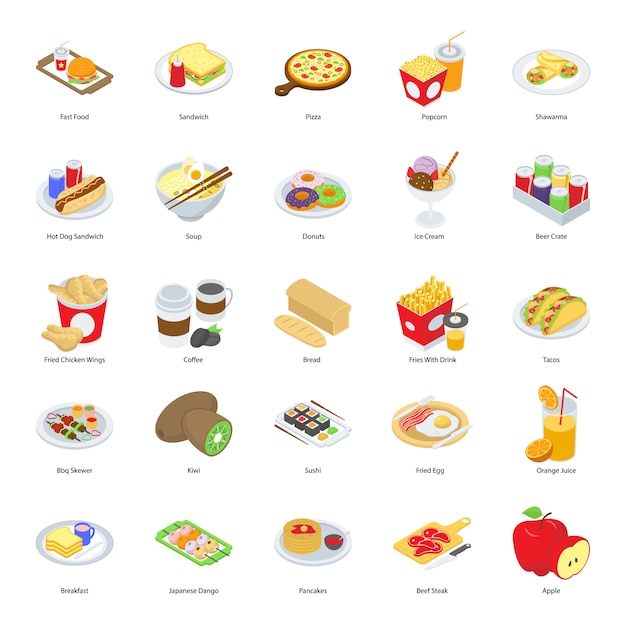  Fast Food Icons 