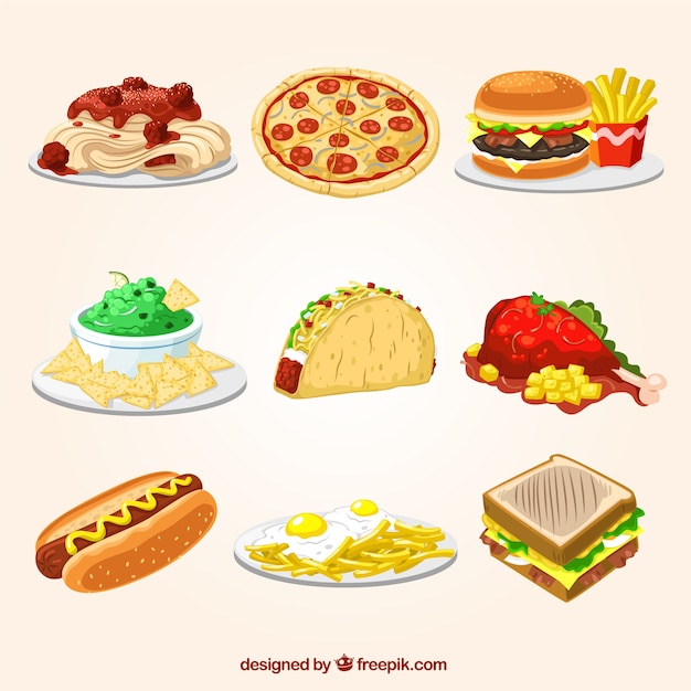 Fast food illustrations