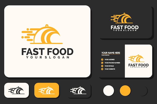 Fast food logo levering logo referentie logo voor uw bedrijf