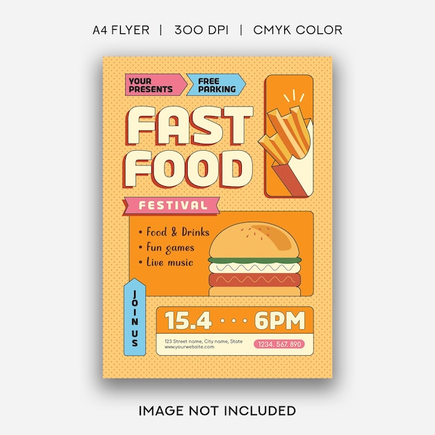 Fast Food Poster Promo Template