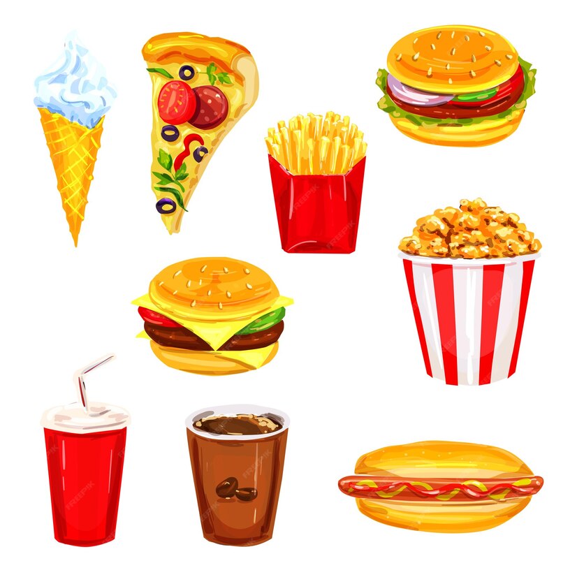 Premium Vector Fast Food Restaurant Lunch Menu Watercolor Set now-on-the-menu-dinners-that-transform-into-easy-lunch-recipes-the