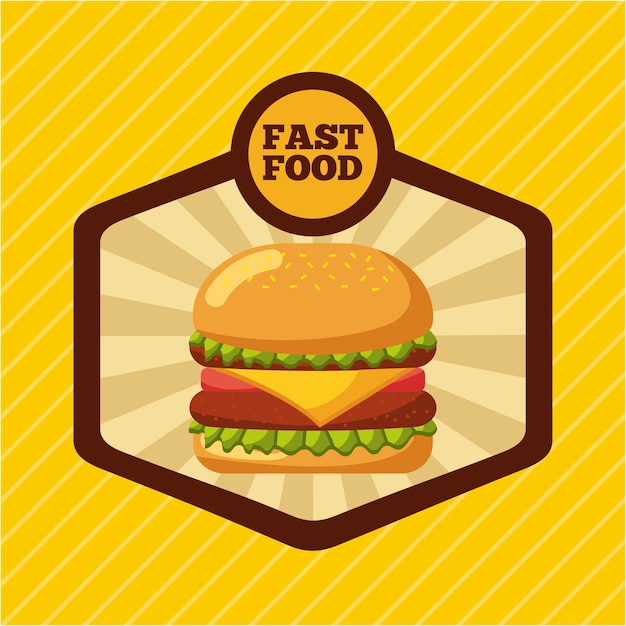 Fast food restaurant menu brochure