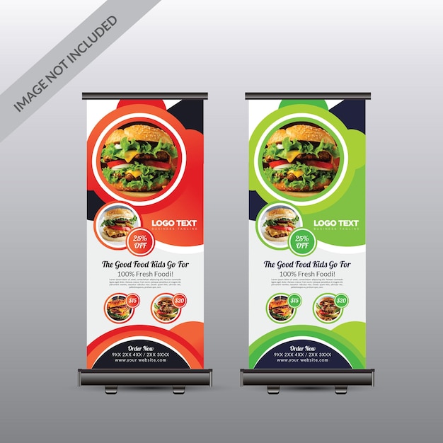 Fast food rollup banner design