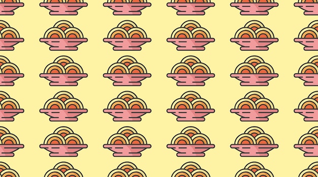 Fast food seamless pattern illustration