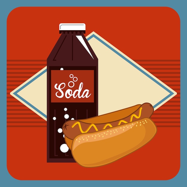 Fast food and soda design