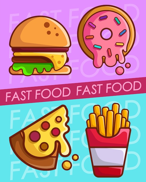 Vector fast food vector