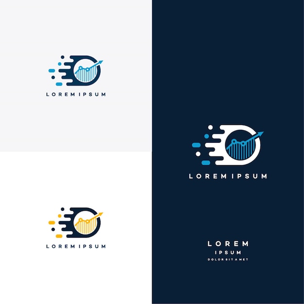 Fast Growth Logo-ontwerpen concept vector, Finance logo-ontwerpen