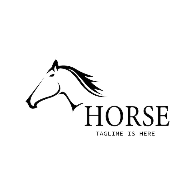 Fast Horse-logo Ontwerp Vector Creatief ontwerp Sjabloonillustratie
