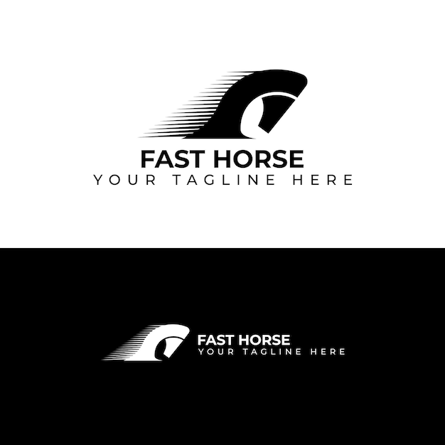 Векторная иллюстрация логотипа Fast Horse
